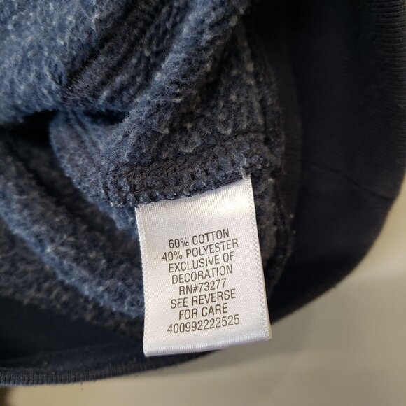 Sonoma Navy Blue Button Up Cardigan Sweater Mens M Grandpa Fall Preppy Layering - Picture 5 of 6